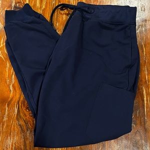 Mandala- navy blue- size large- jogger scrub bottoms